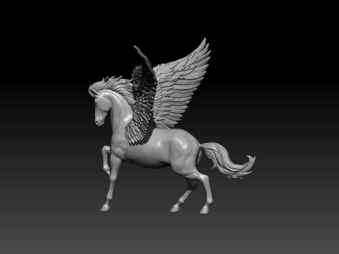 Pegasus poses 03 3D print model_2