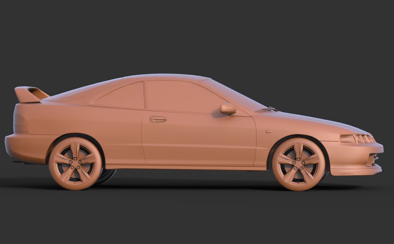 Honda Integra Type R DC2 3D print model_3