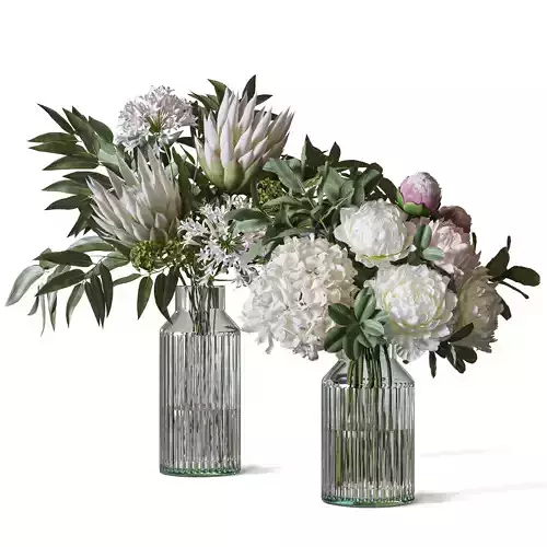 Flower Set 093 3D model