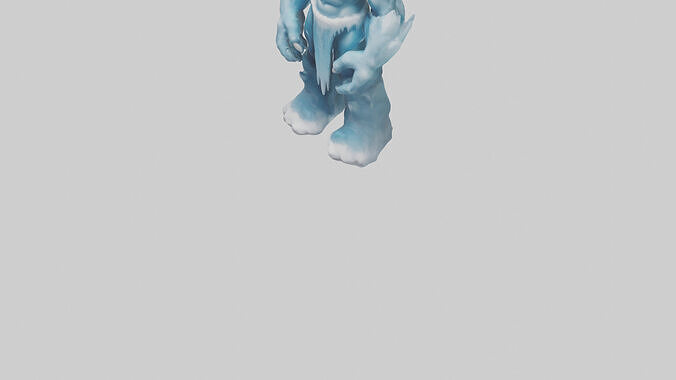 Ice Giant model Low-poly 3D model 6