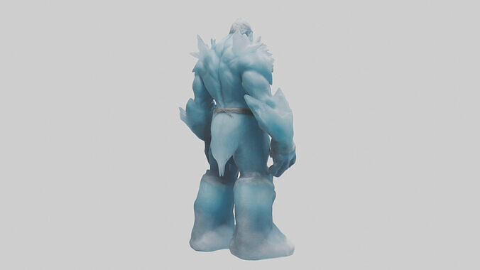 Ice Giant model Low-poly 3D model 3