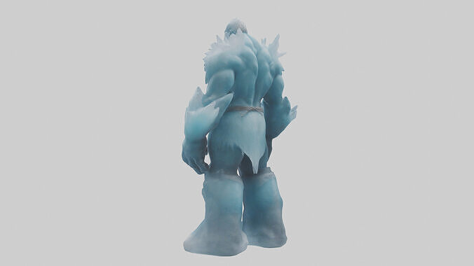 Ice Giant model Low-poly 3D model 2