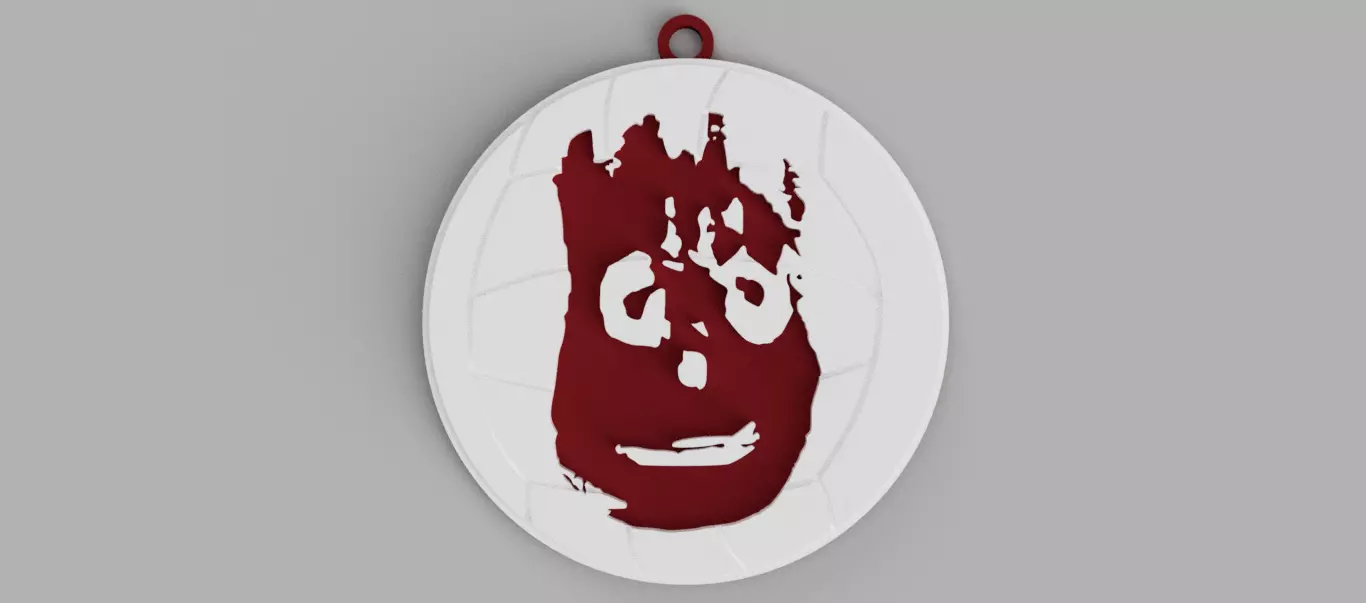 Wilson Volleyball Ball Castaway Movie Logo Keychain - Pendant Free 3D print model