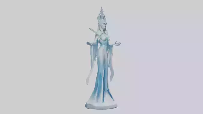 Ice Queen statue model