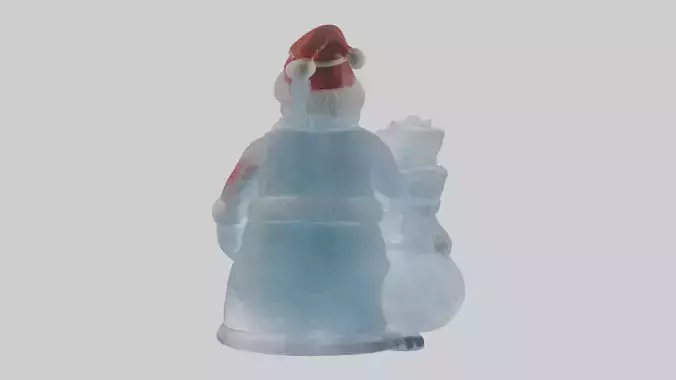 Ice Sculpture of Santa model