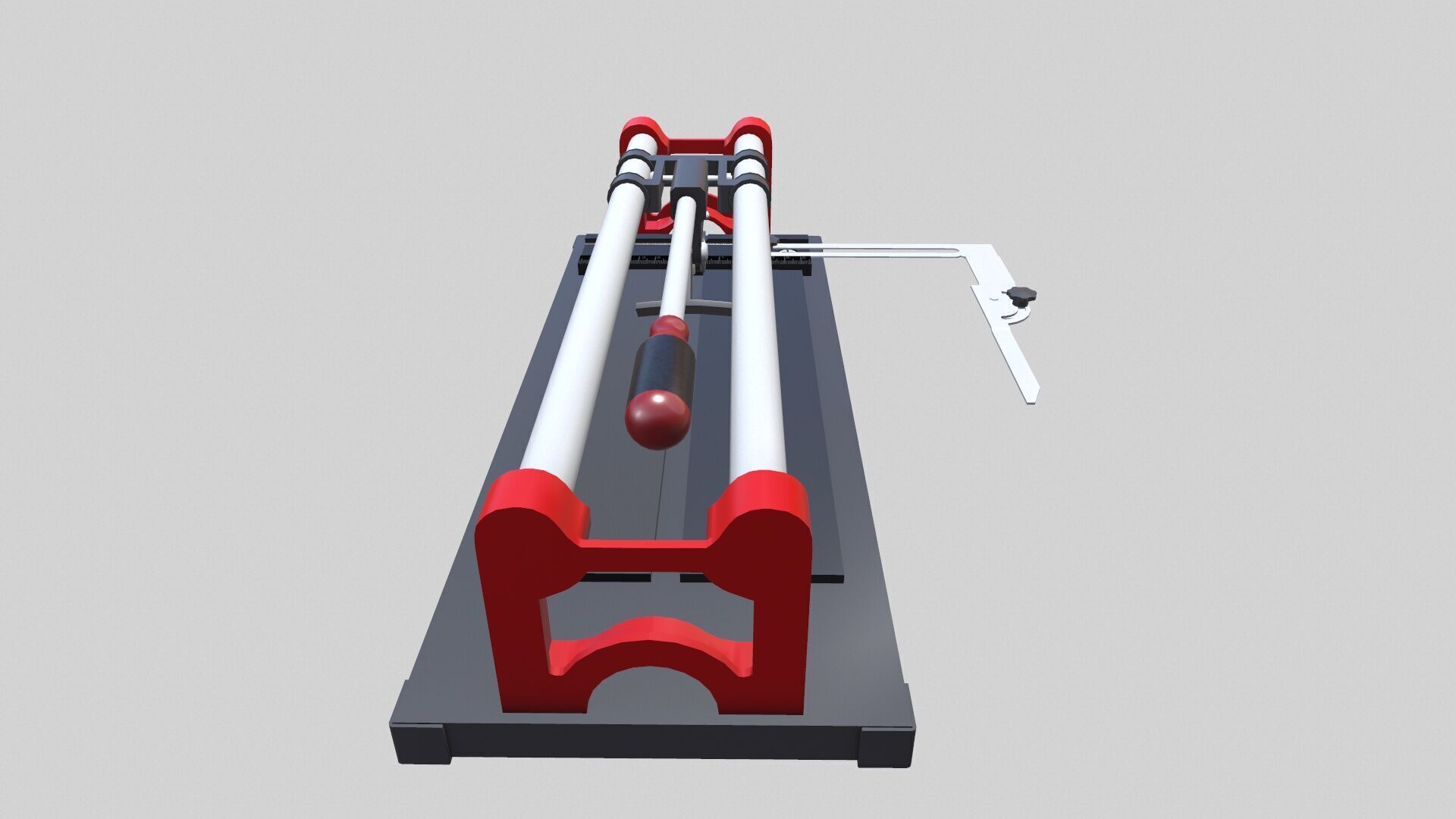 Tile Cutting Machine Low-poly 3D model_3