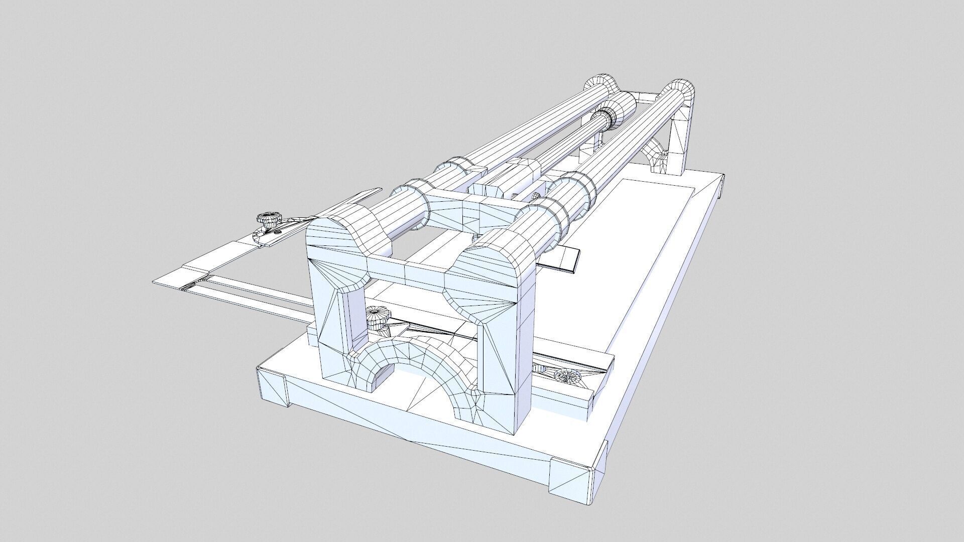 Tile Cutting Machine Low-poly 3D model_14
