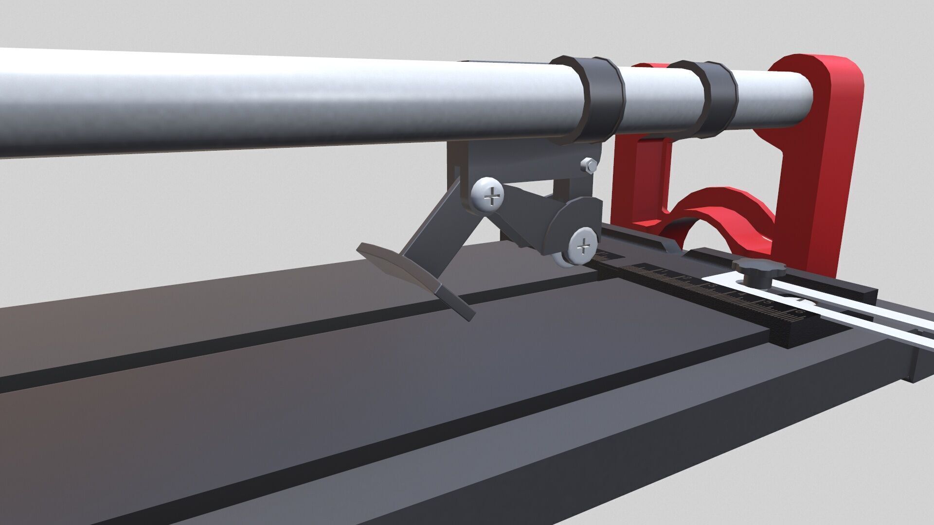 Tile Cutting Machine Low-poly 3D model_10