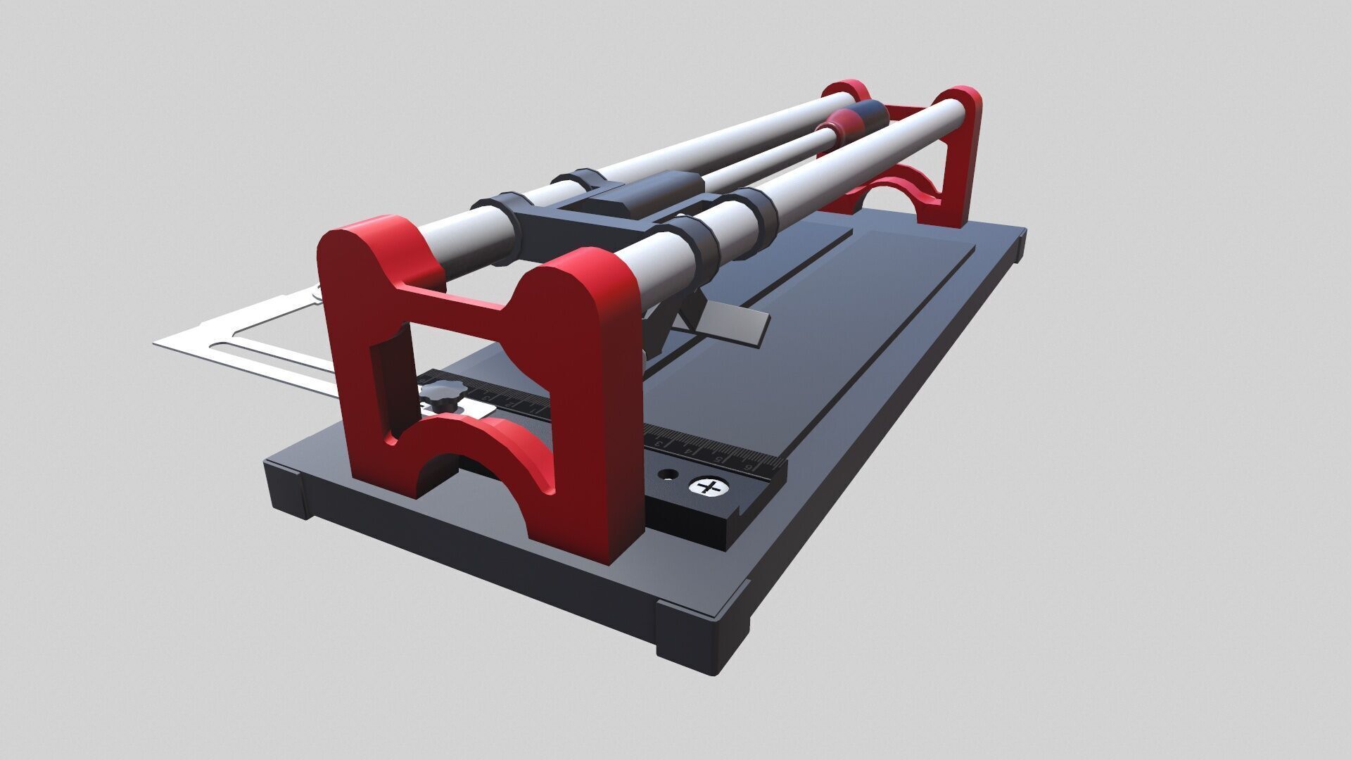 Tile Cutting Machine Low-poly 3D model_8