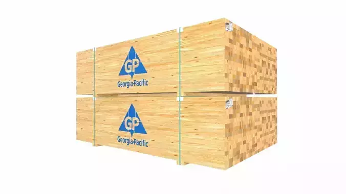 Gerogia Pacific Stack of Wooden Beams PBR