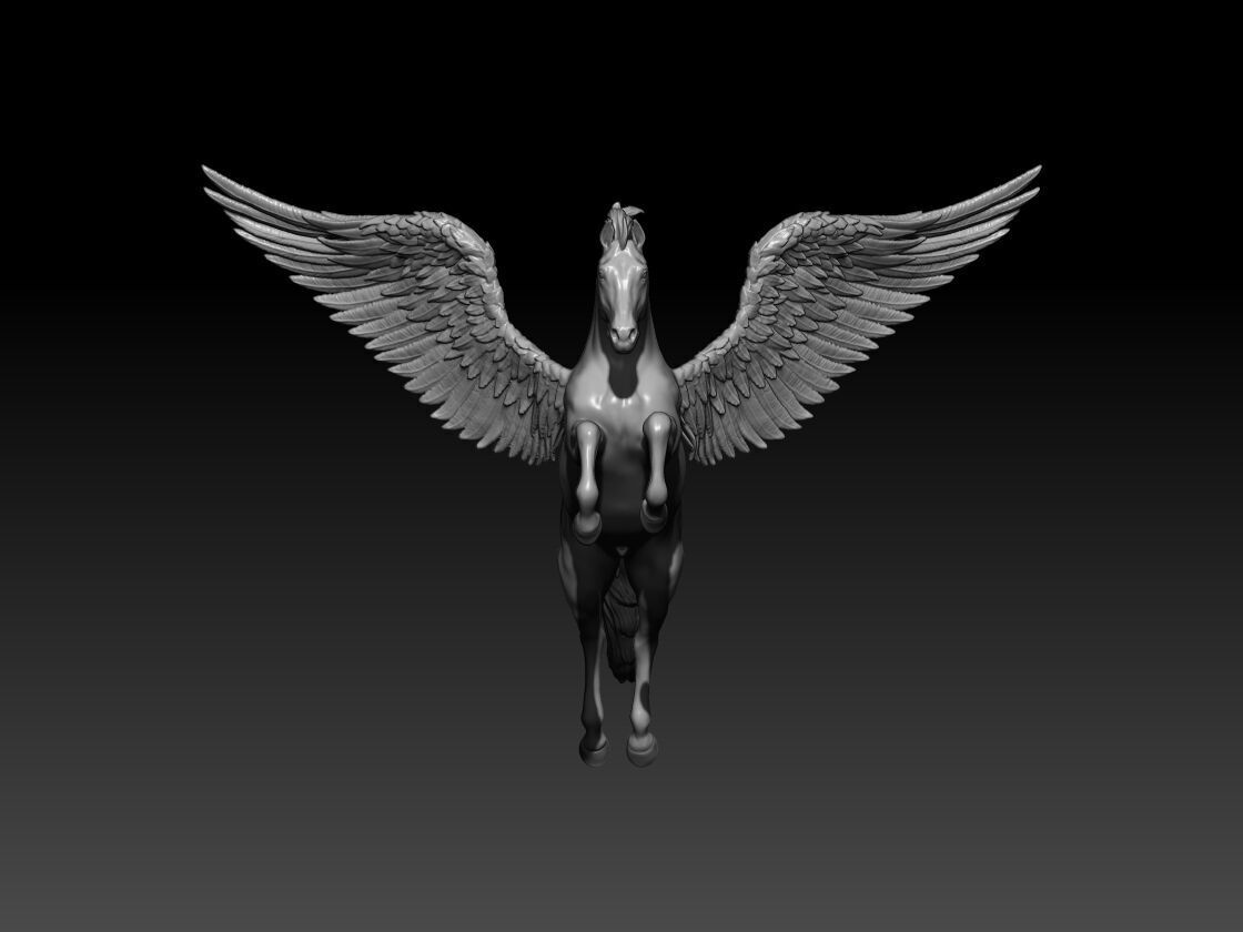 Pegasus poses 08 3D print model_1