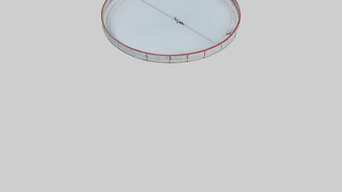 Ice Skating Rink model Low-poly 3D model 7