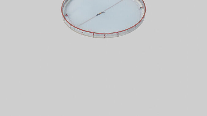 Ice Skating Rink model Low-poly 3D model 6