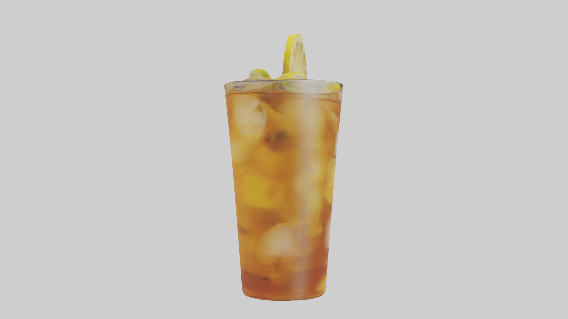 Ice tea with lemon model Low-poly 3D model_13