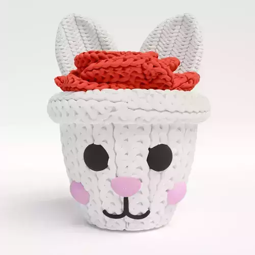 knitted Bunny Rose