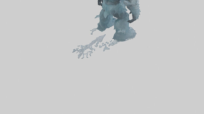 Ice Titan Giant model Low-poly 3D model 6