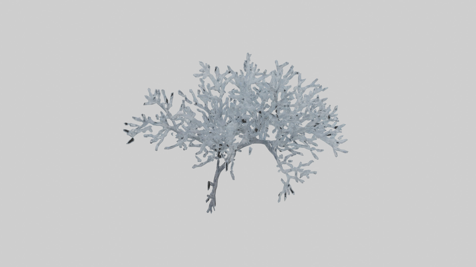 Icecovered Branches model Low-poly 3D model_9