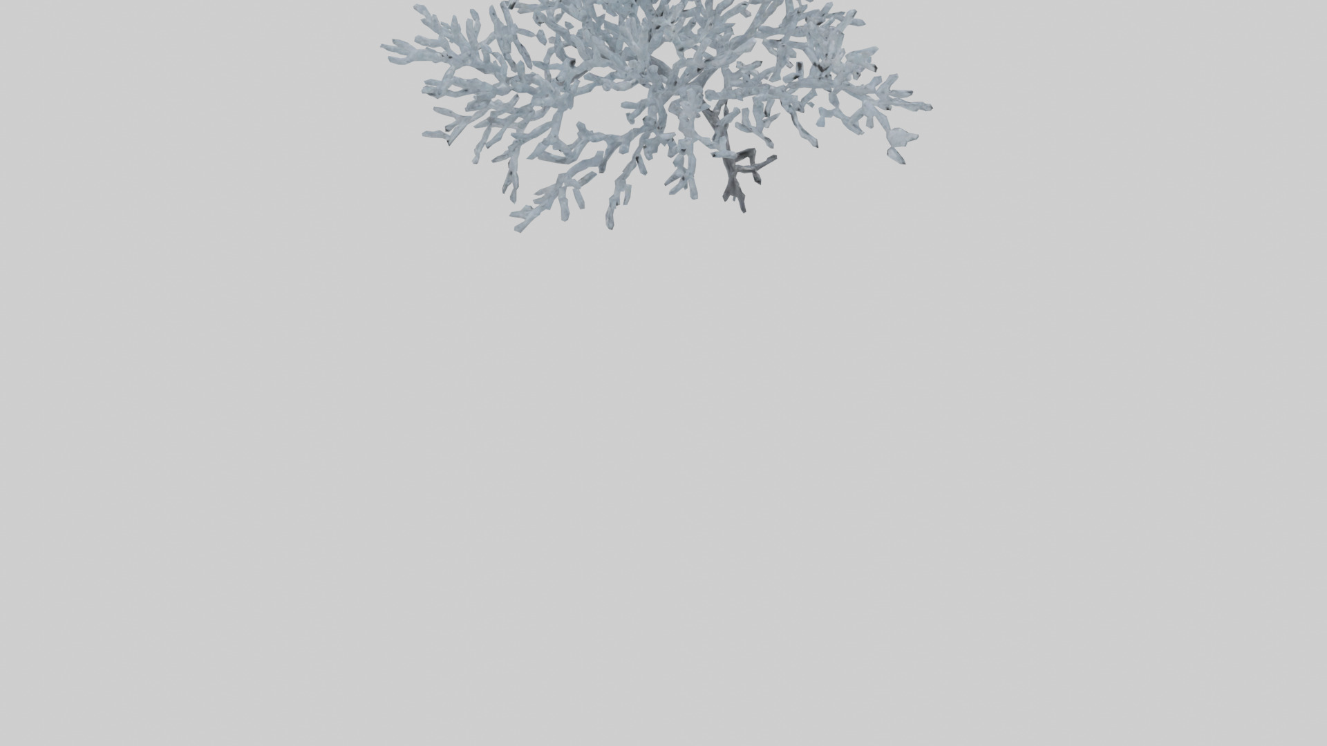 Icecovered Branches model Low-poly 3D model_4