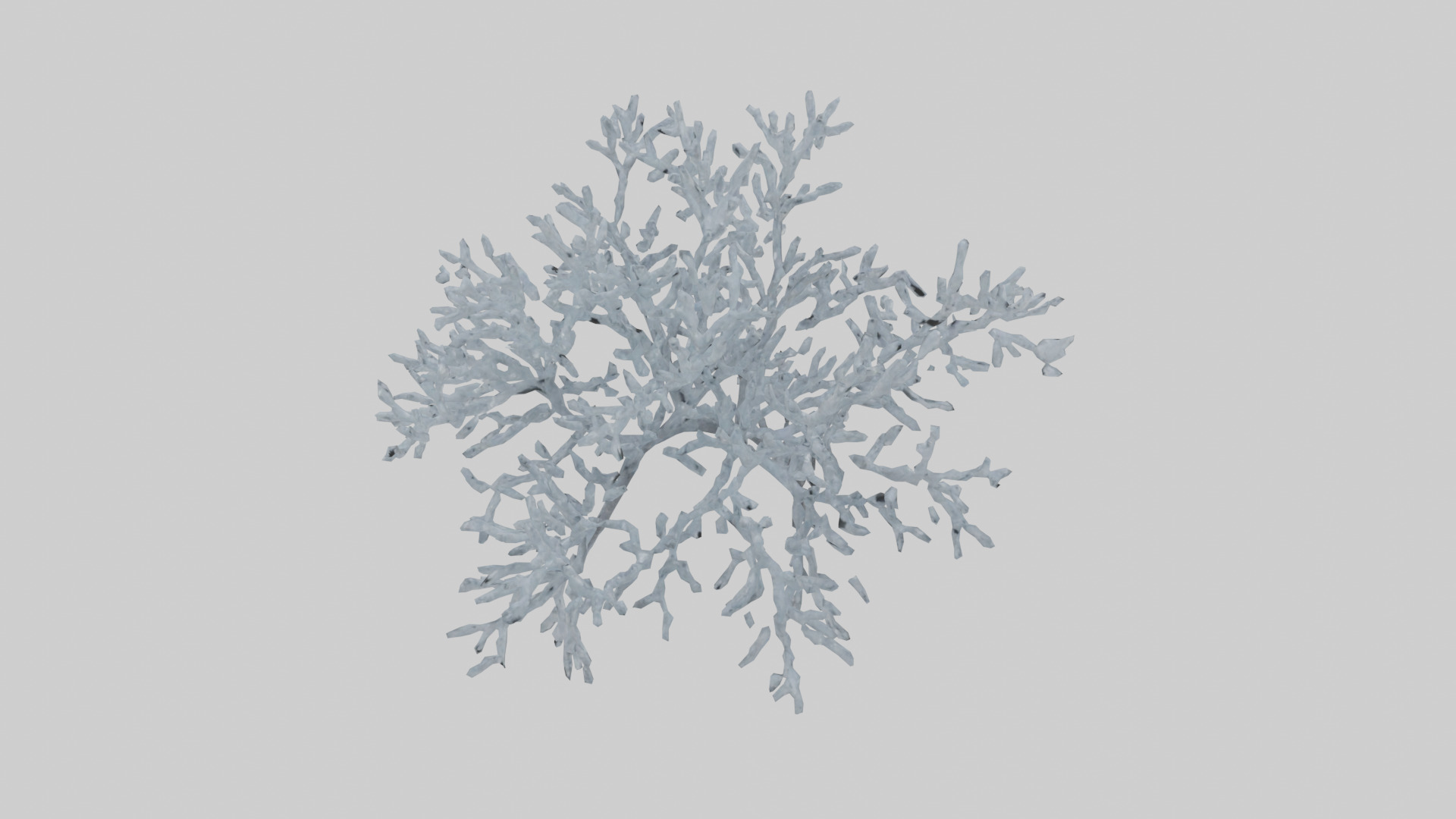 Icecovered Branches model Low-poly 3D model_15