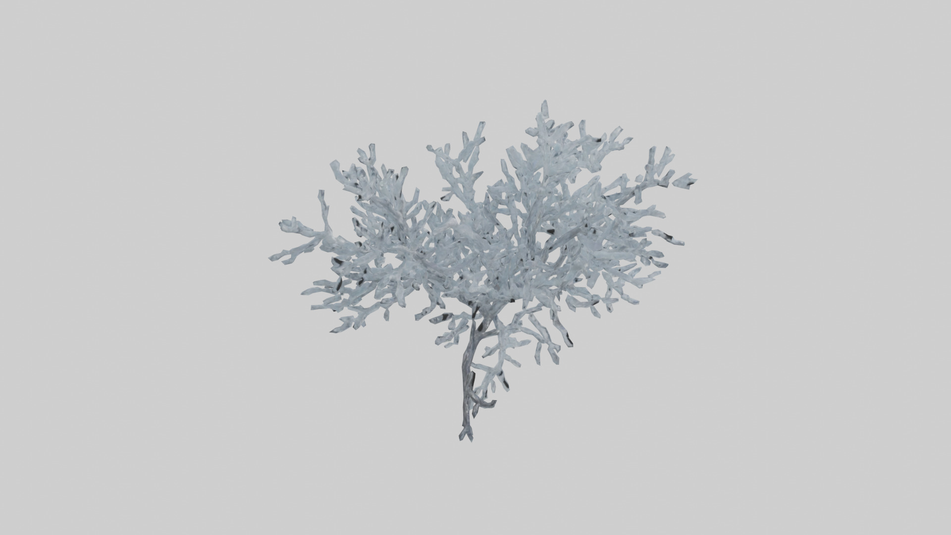 Icecovered Branches model Low-poly 3D model_7