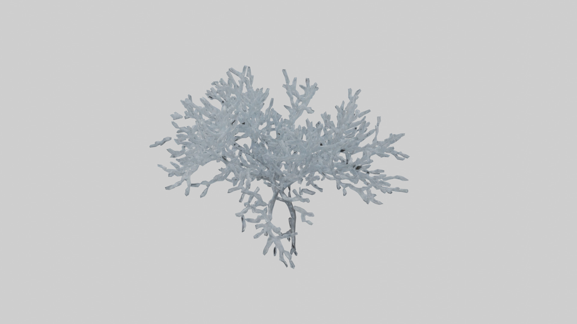 Icecovered Branches model Low-poly 3D model_1