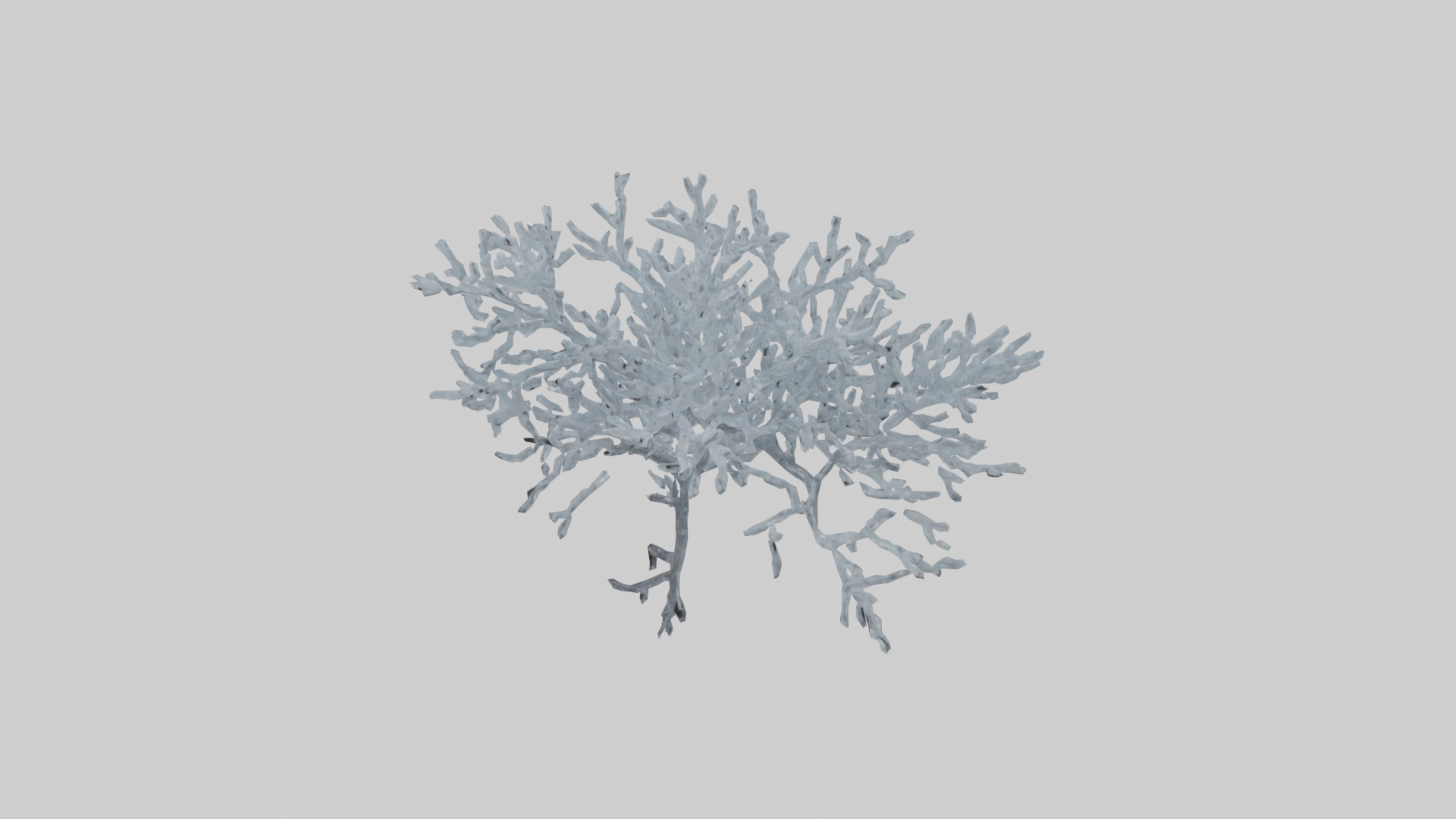 Icecovered Branches model Low-poly 3D model_12