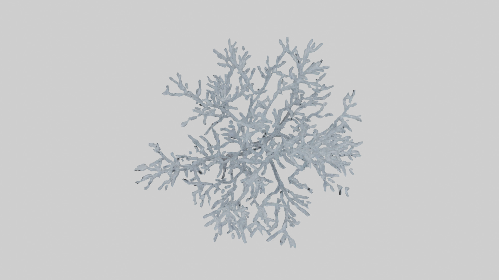 Icecovered Branches model Low-poly 3D model_14