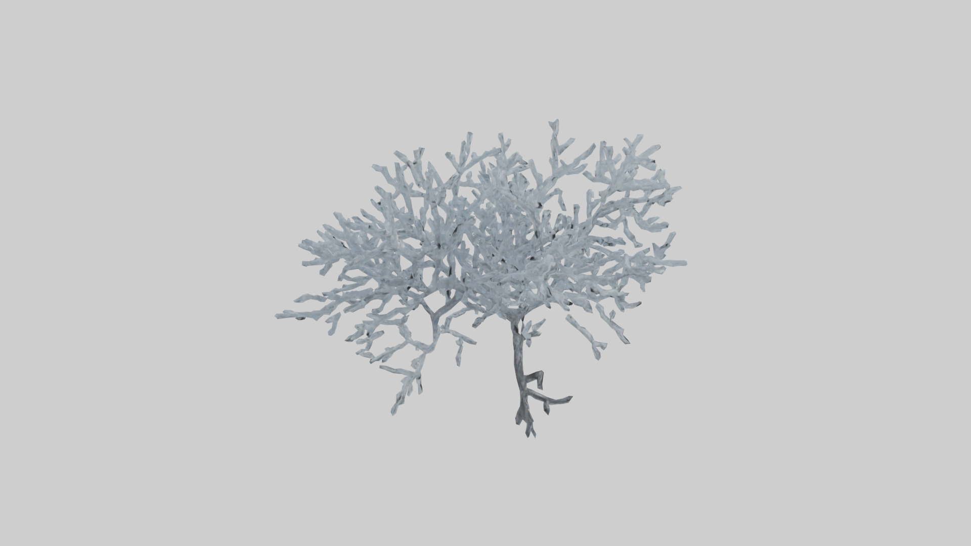 Icecovered Branches model Low-poly 3D model_13
