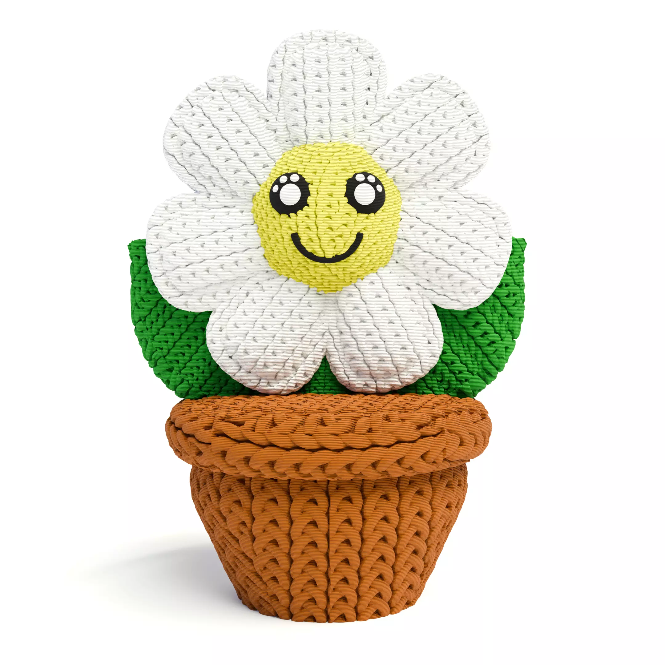 knitted Flower 3D print model