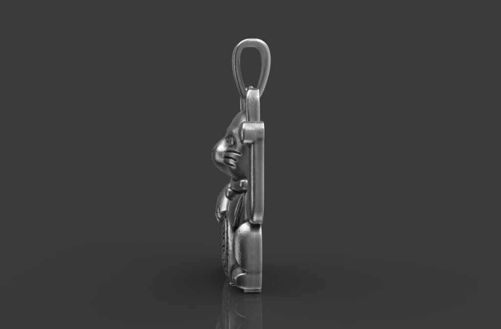 Pendant Neko 3D print model_2