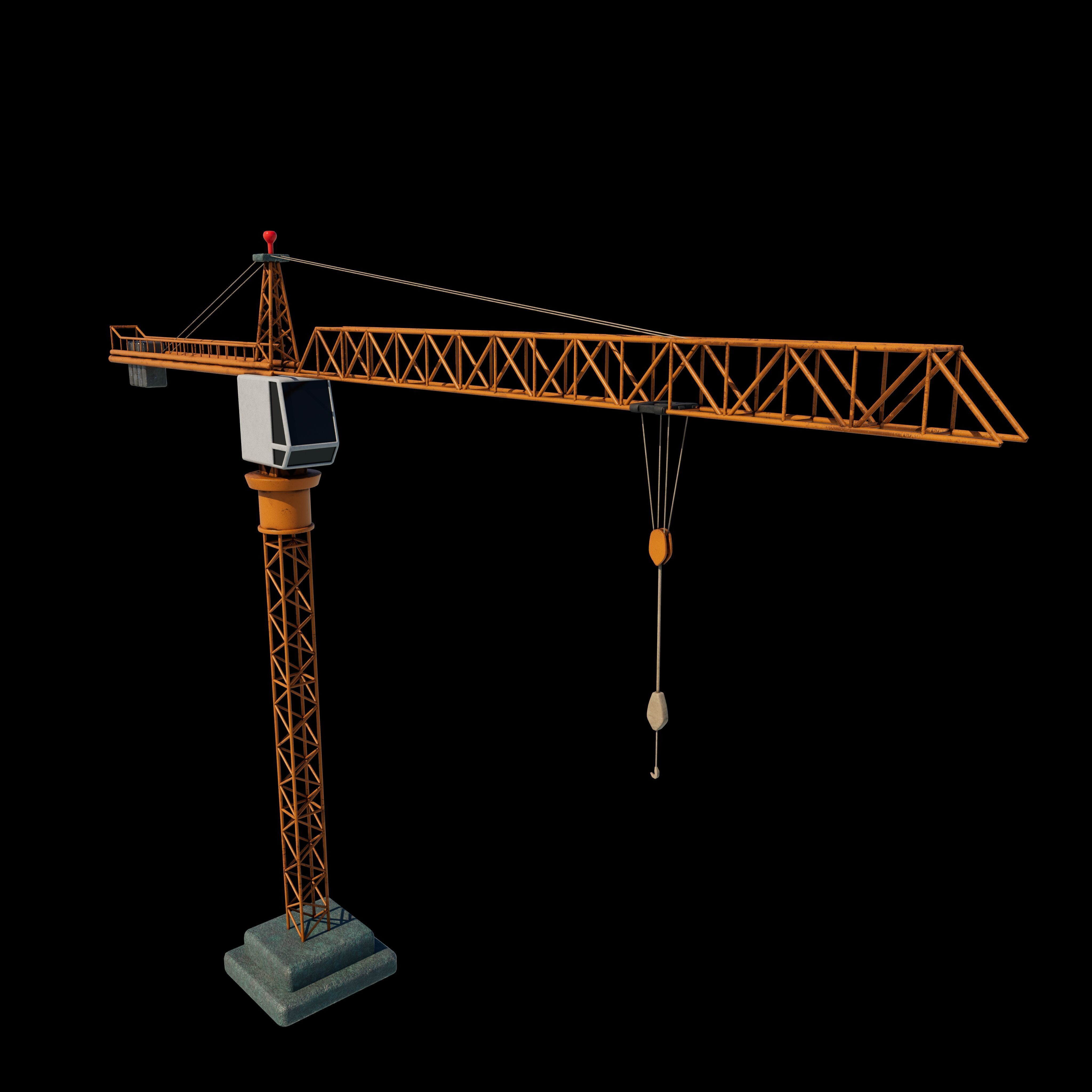 Tower Crane 3D model_4
