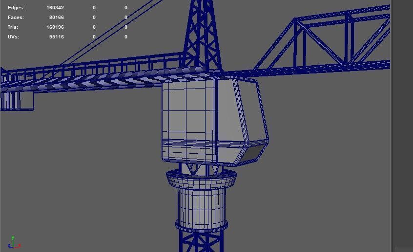 Tower Crane 3D model_12