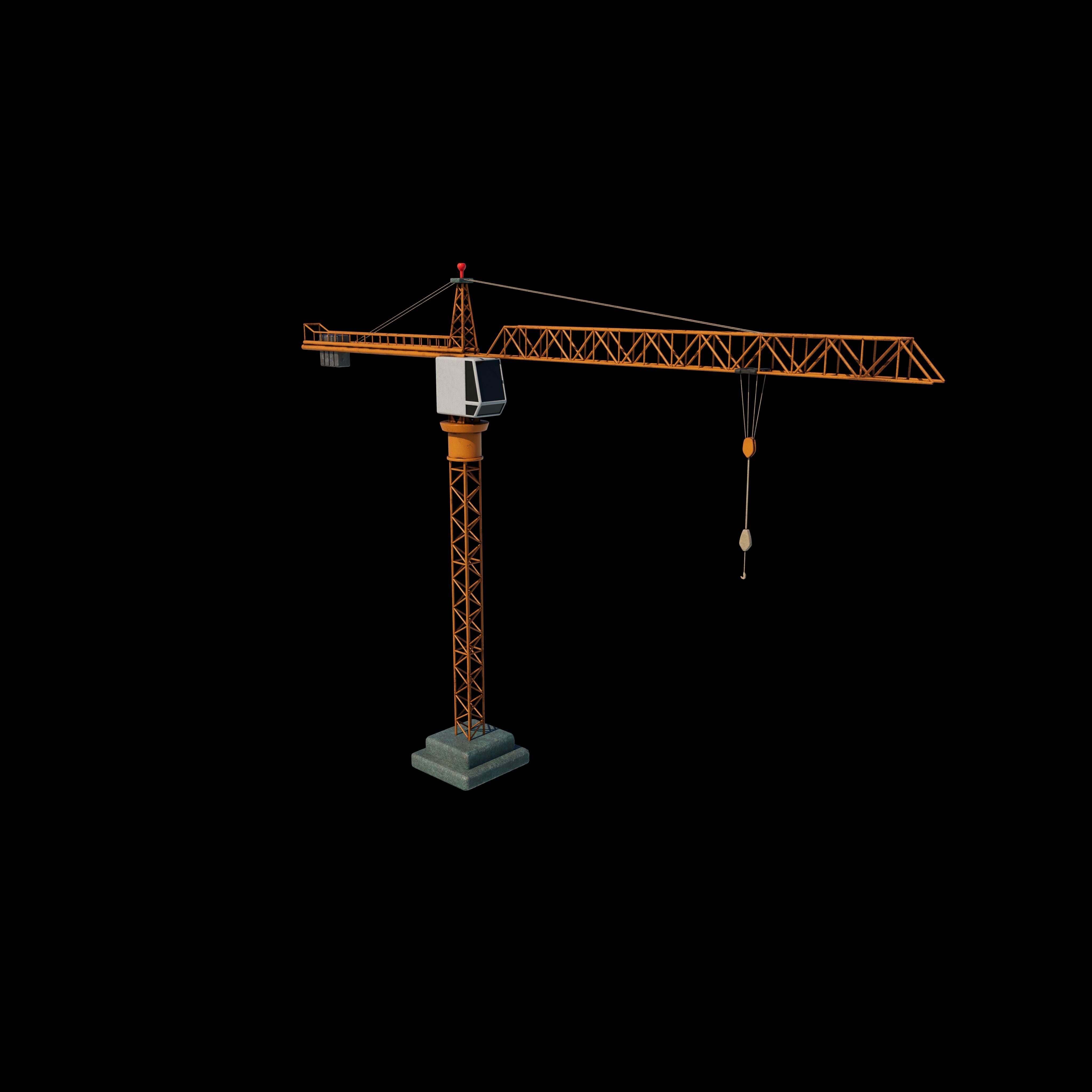 Tower Crane 3D model_7