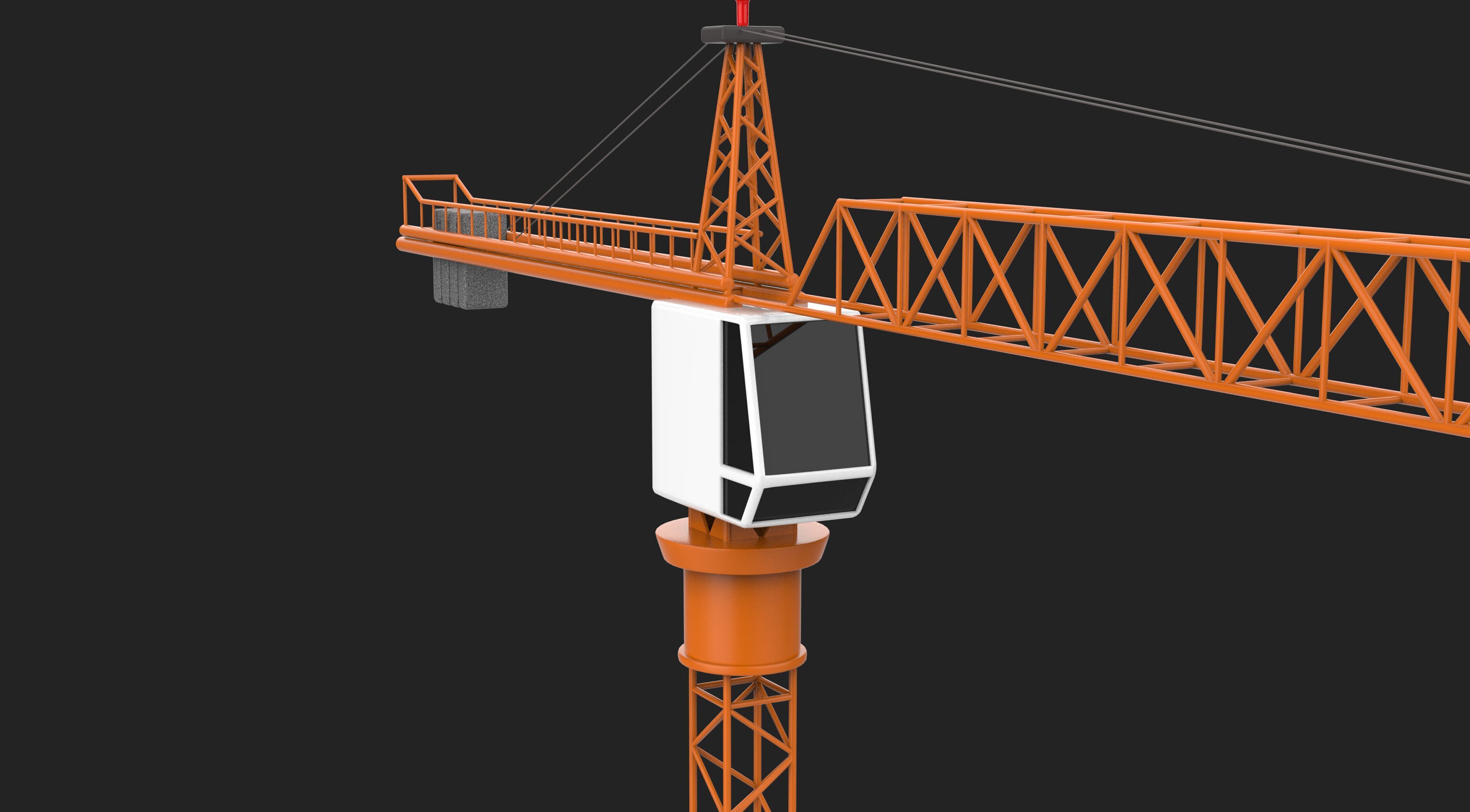 Tower Crane 3D model_8