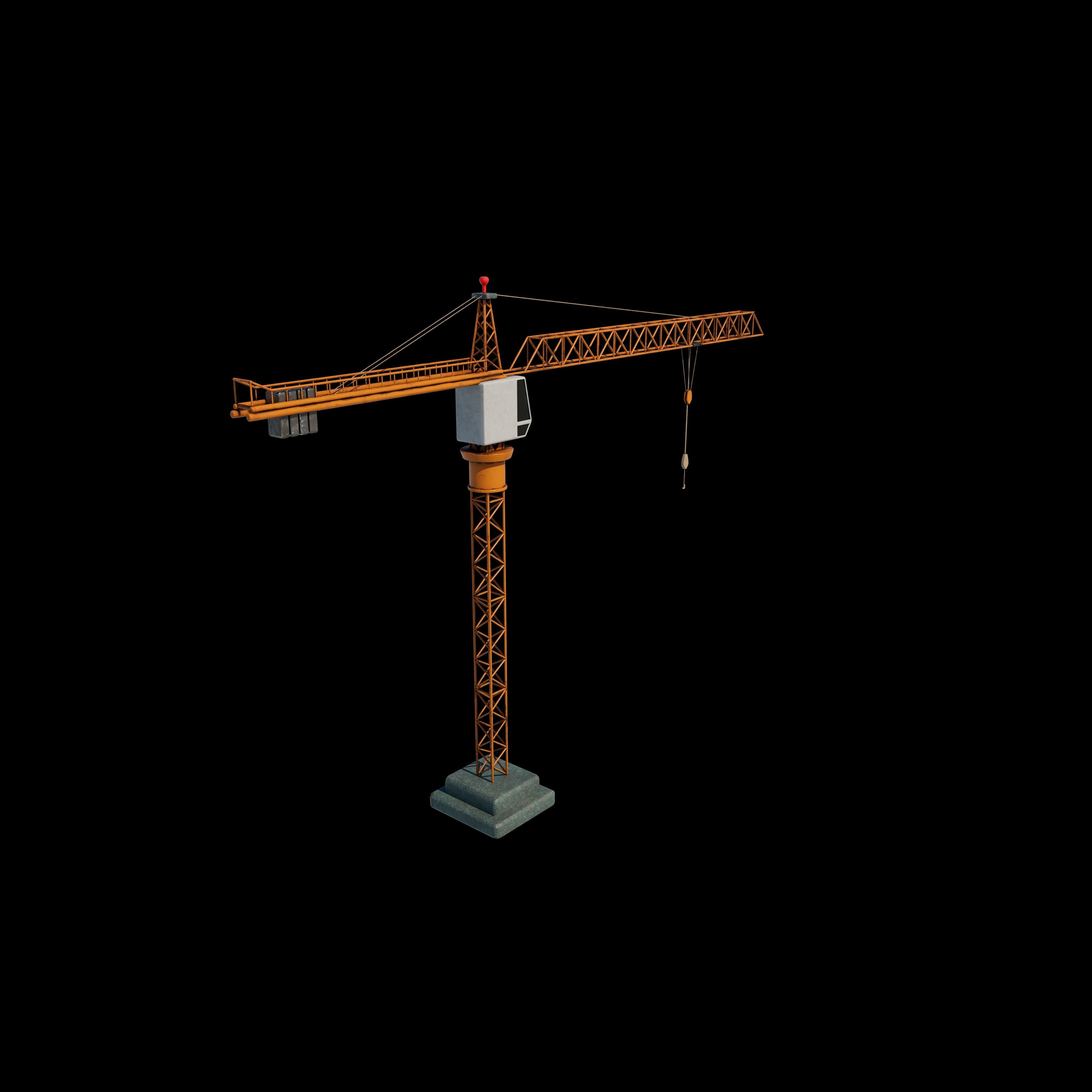 Tower Crane 3D model_5