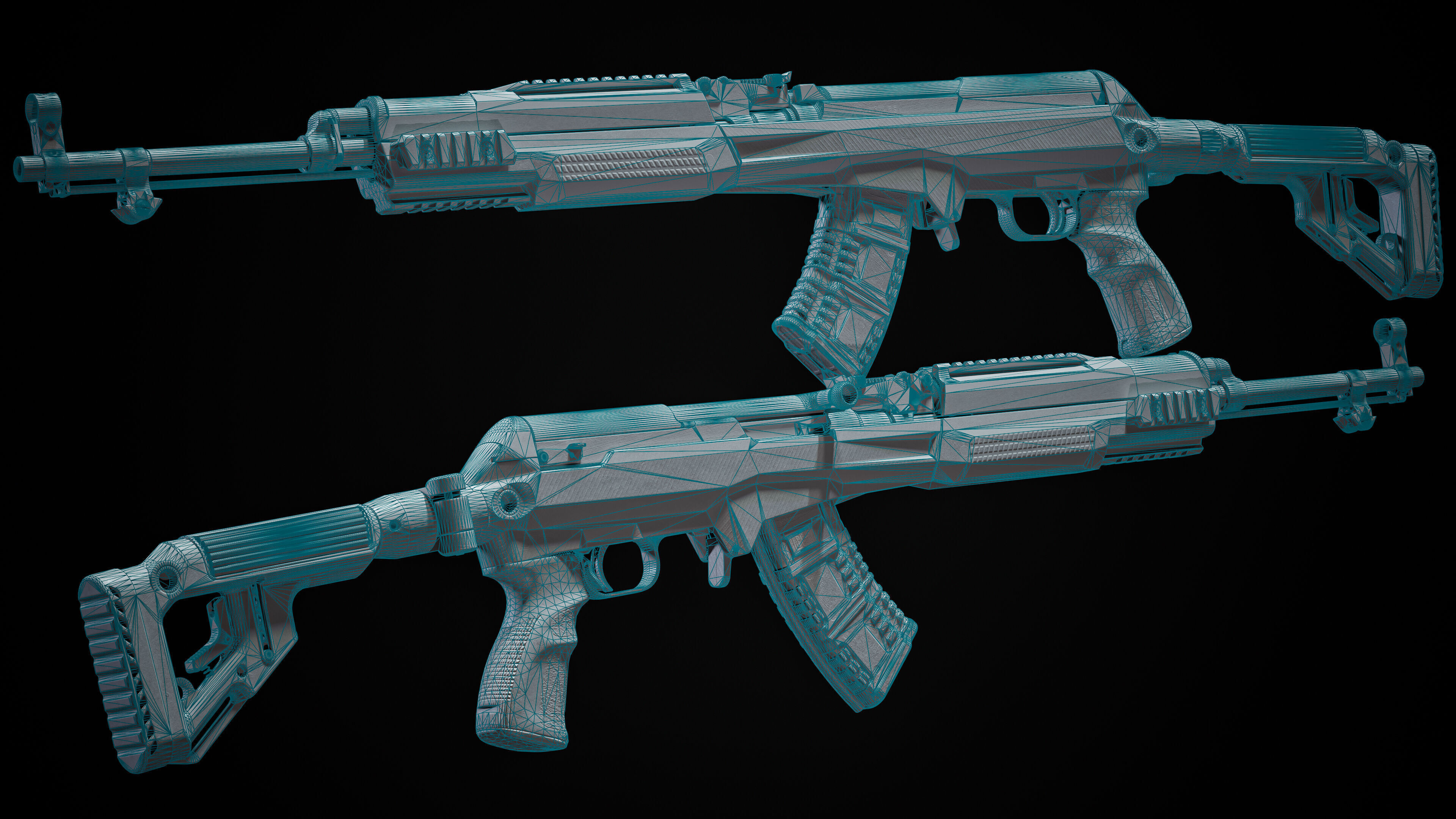 Fab Defense SKS Carbine Game Ready Model Low-poly 3D model_22