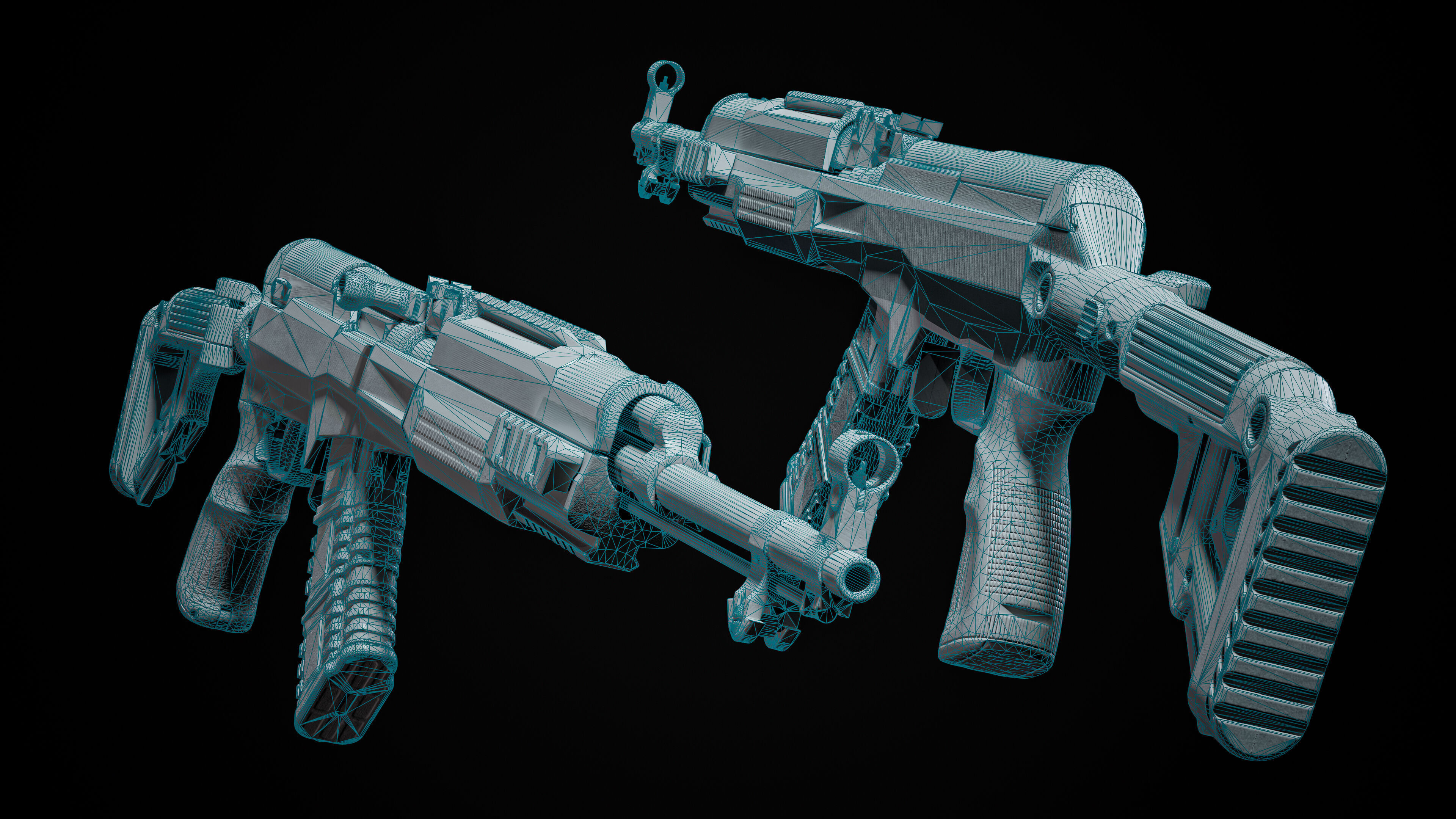 Fab Defense SKS Carbine Game Ready Model Low-poly 3D model_23