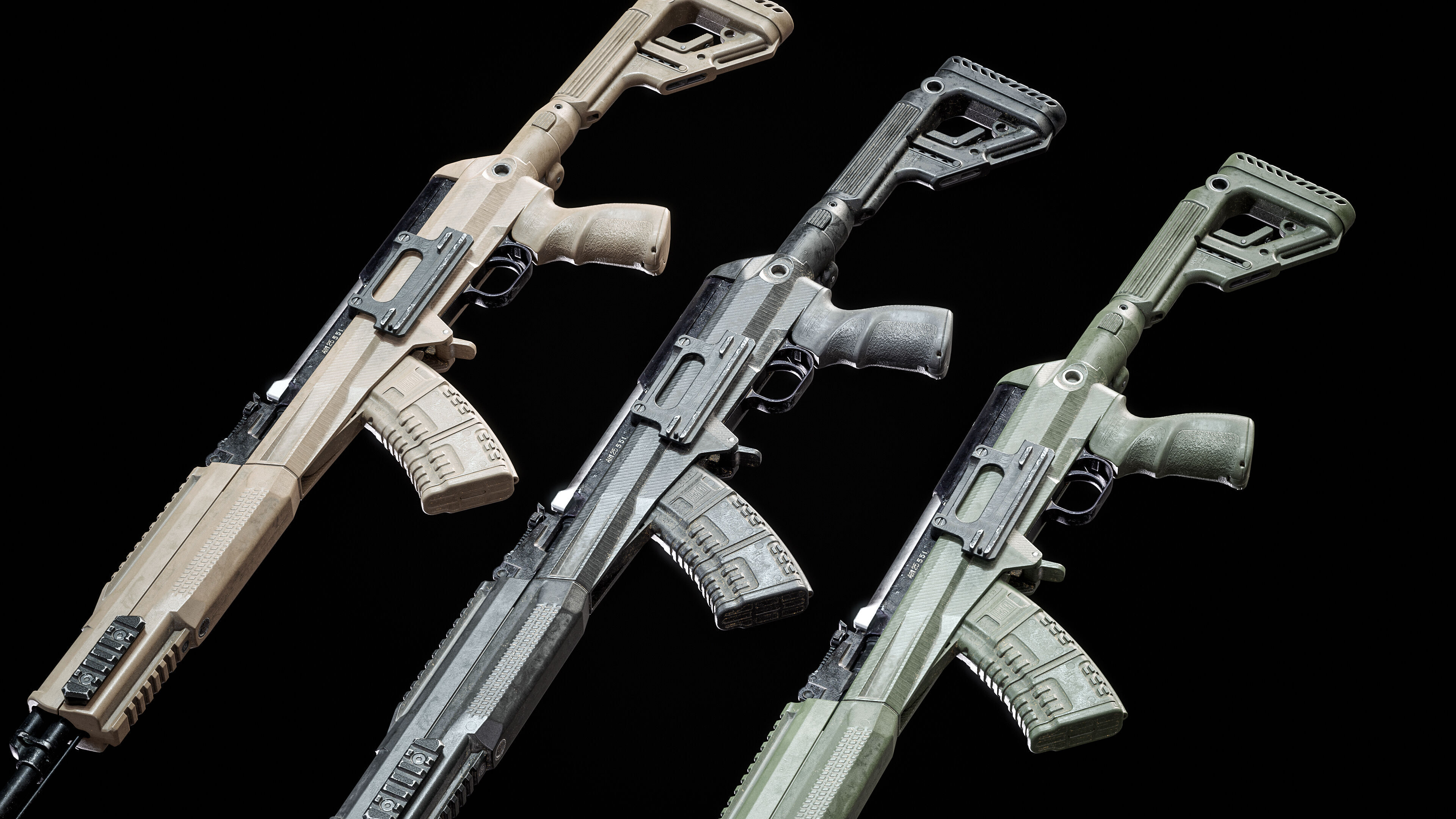 Fab Defense SKS Carbine Game Ready Model Low-poly 3D model_7