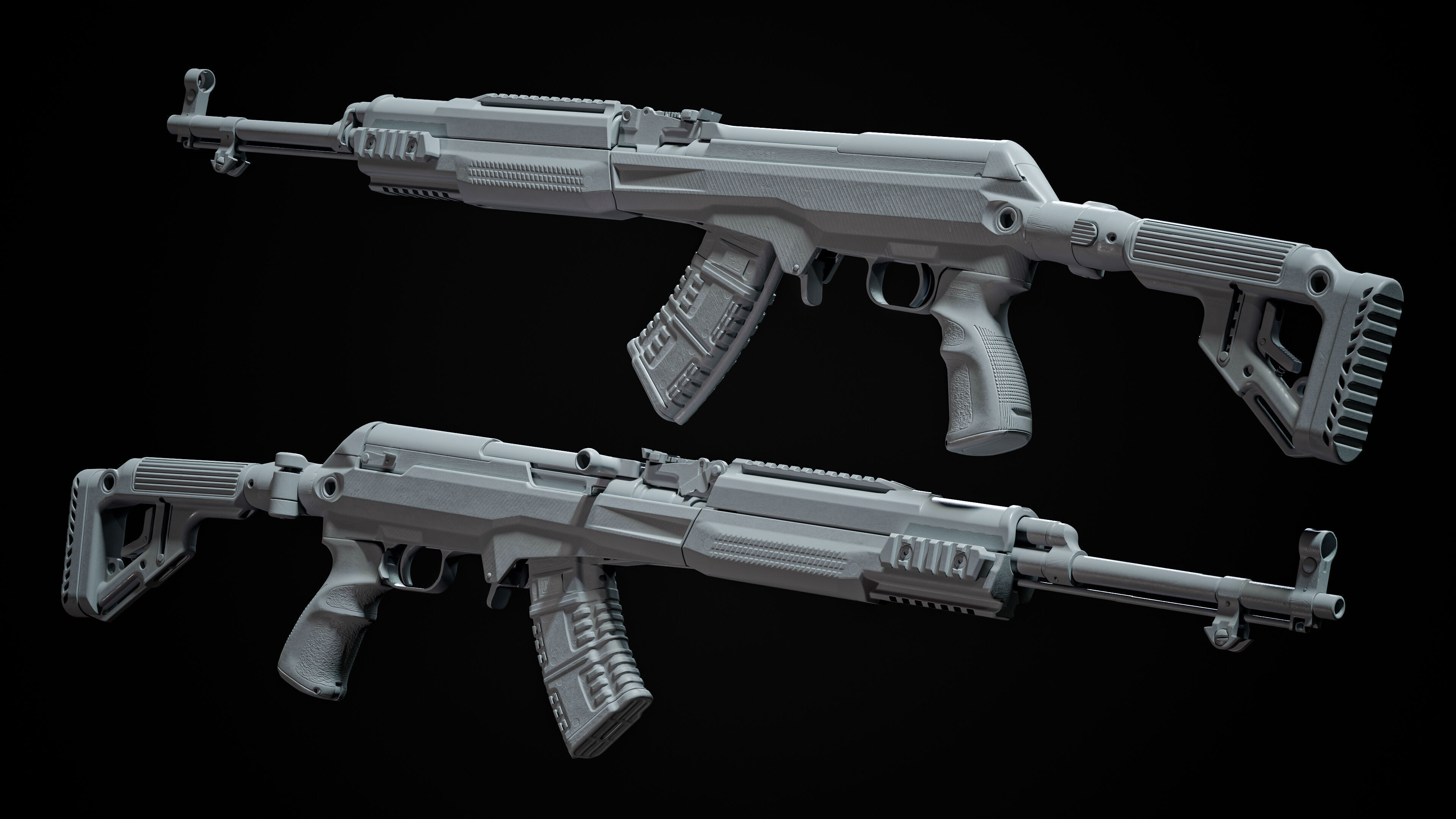 Fab Defense SKS Carbine Game Ready Model Low-poly 3D model_19