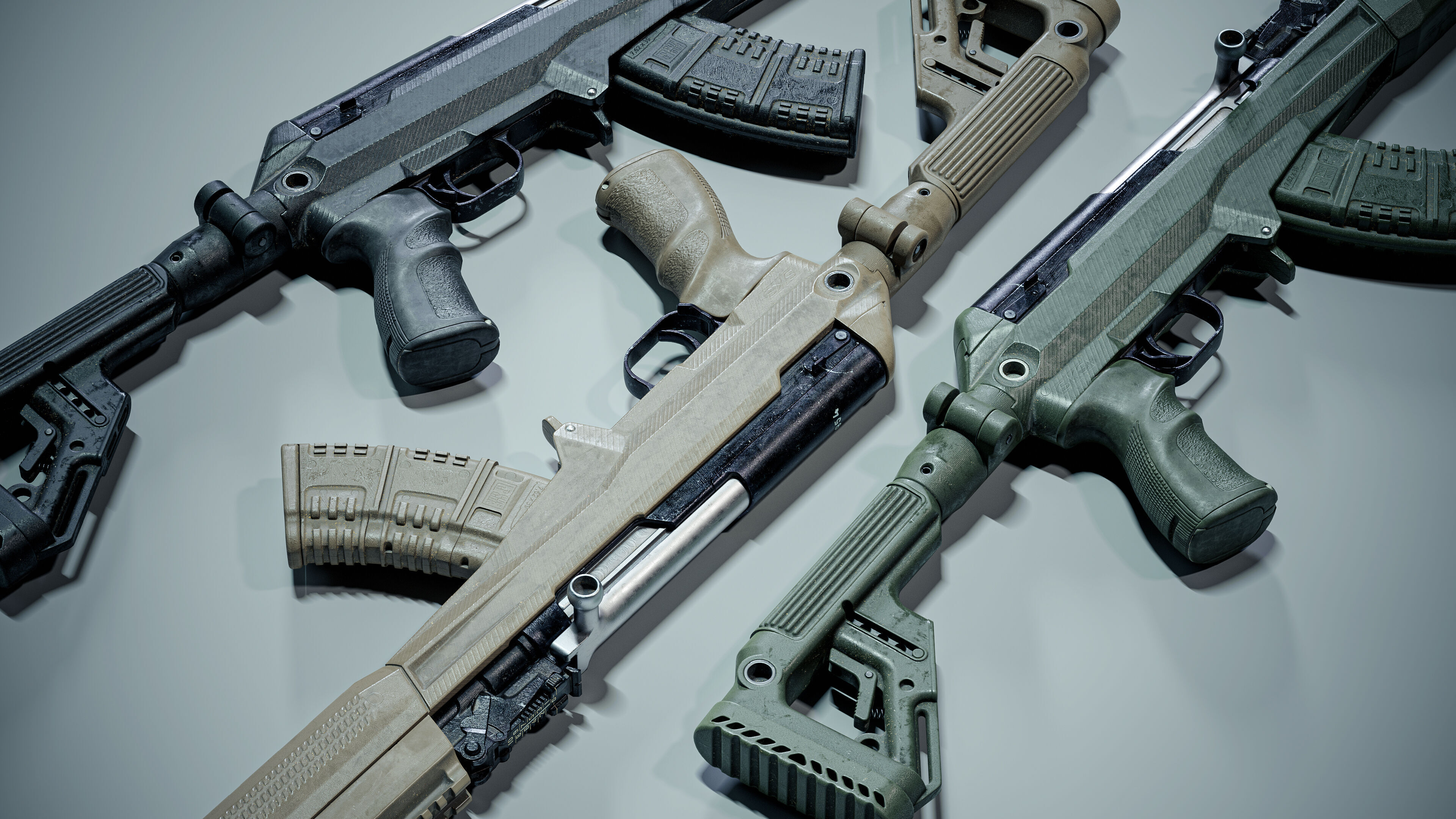 Fab Defense SKS Carbine Game Ready Model Low-poly 3D model_8