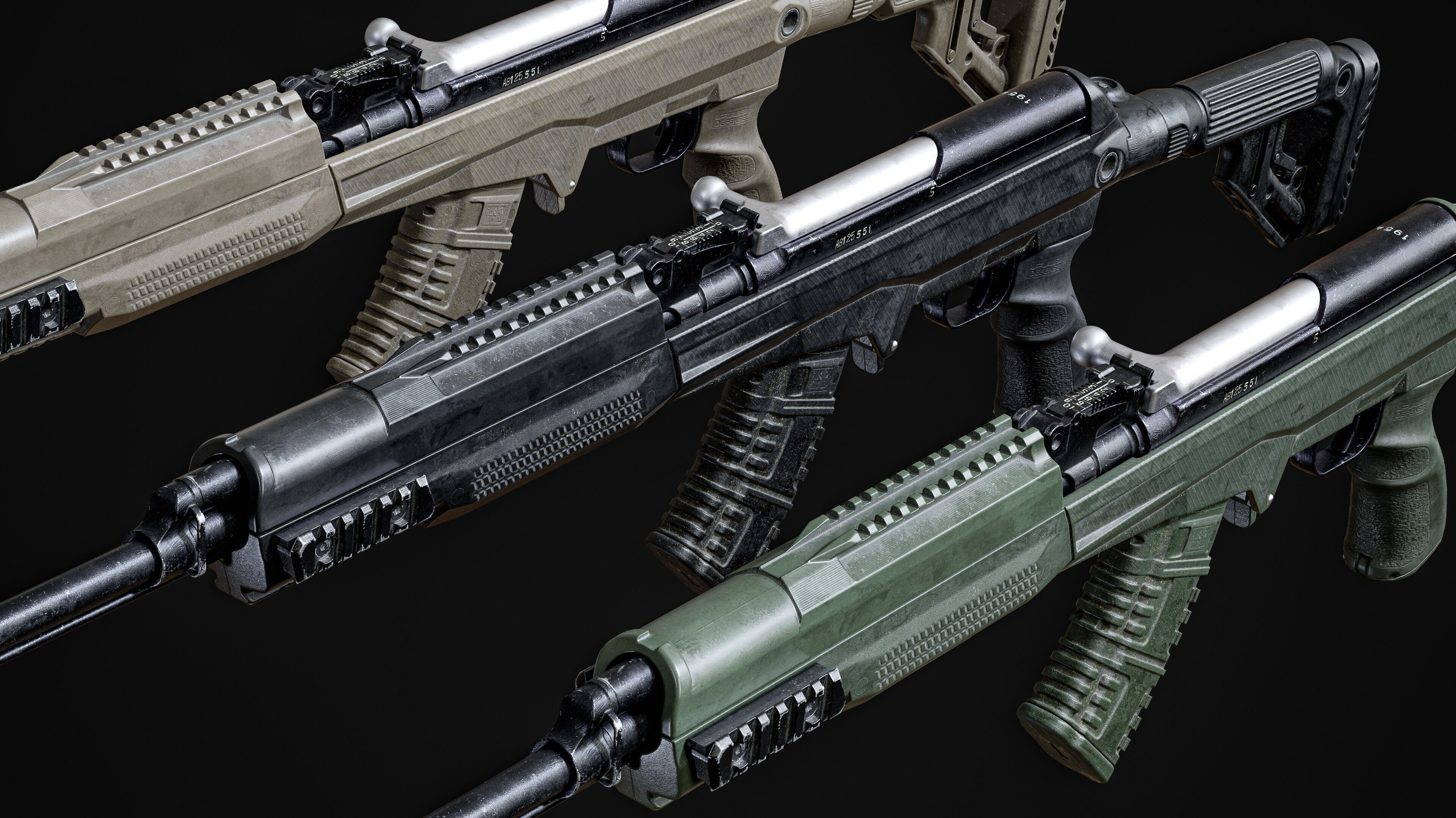 Fab Defense SKS Carbine Game Ready Model Low-poly 3D model_18