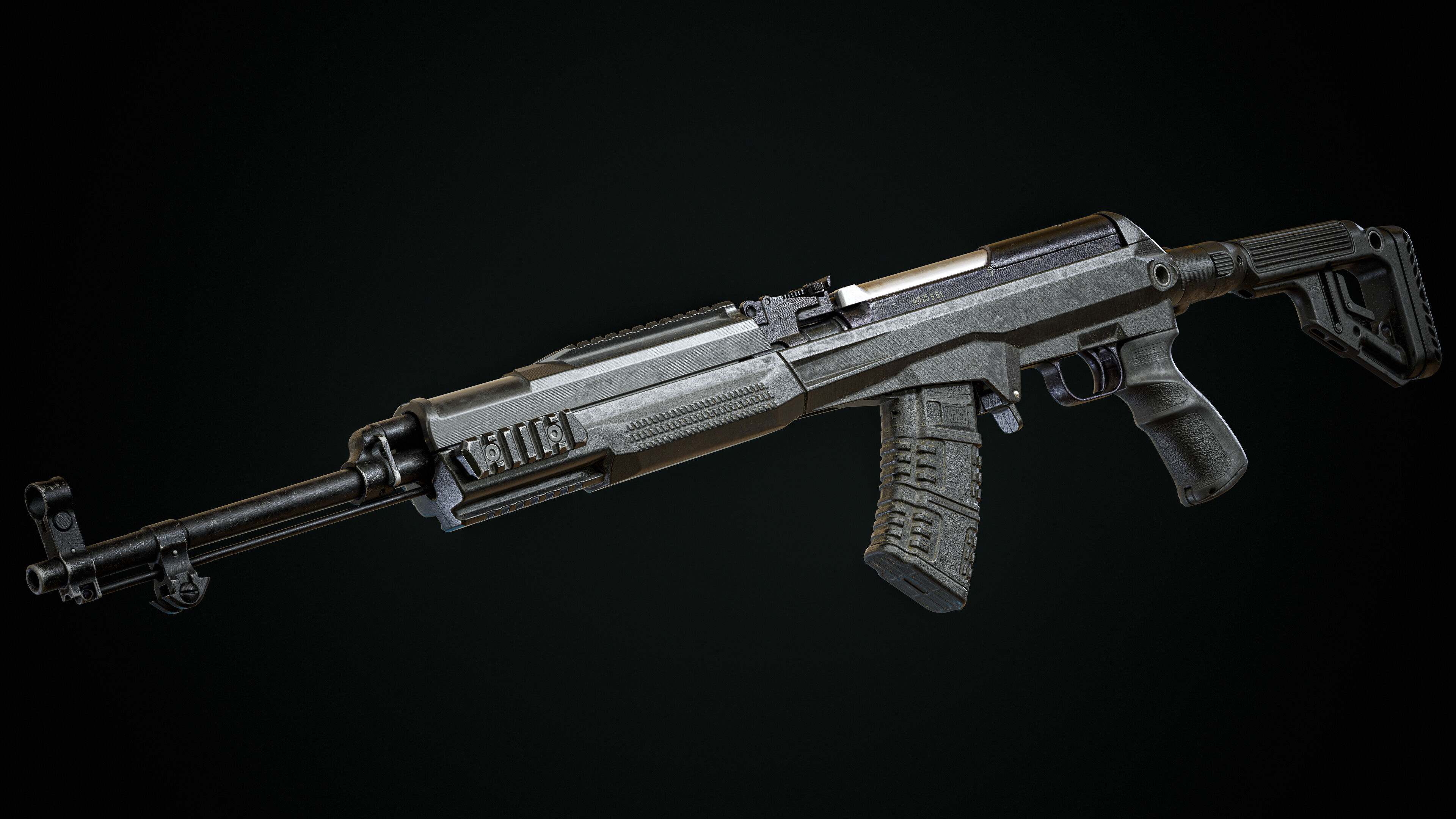 Fab Defense SKS Carbine Game Ready Model Low-poly 3D model_12