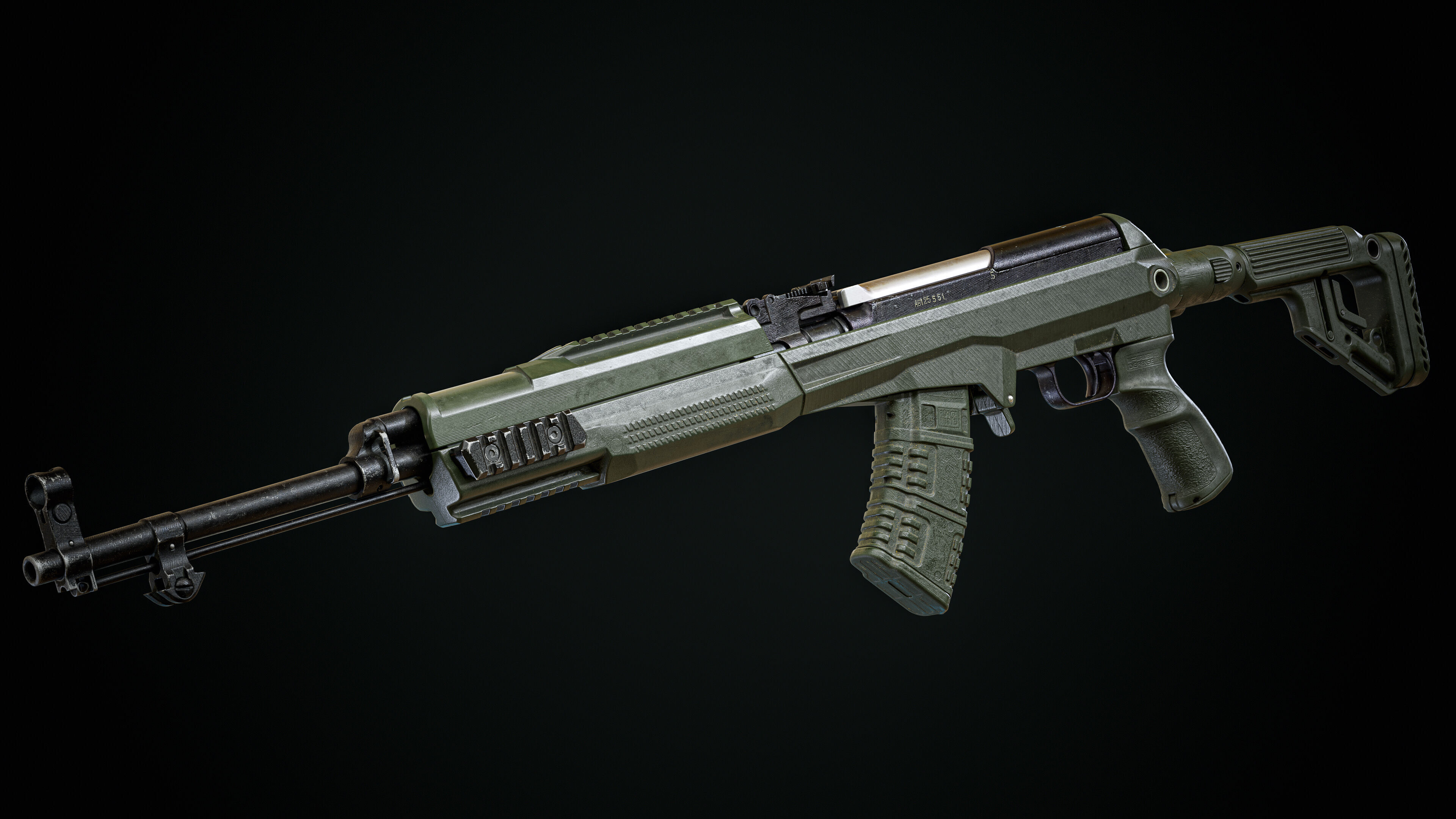 Fab Defense SKS Carbine Game Ready Model Low-poly 3D model_13