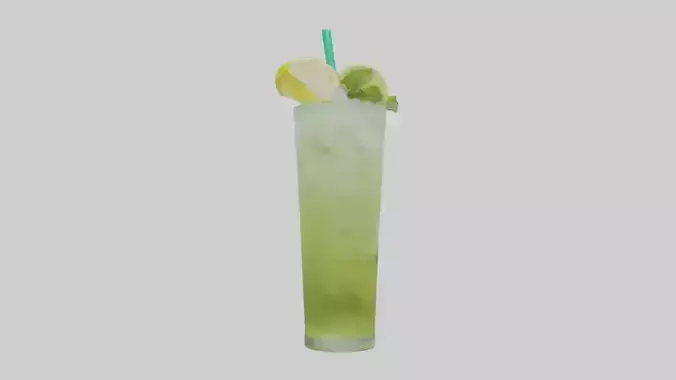 Iced green tea lemonade model
