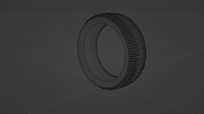 High Quality Realistic Tires Low-poly 3D model 7
