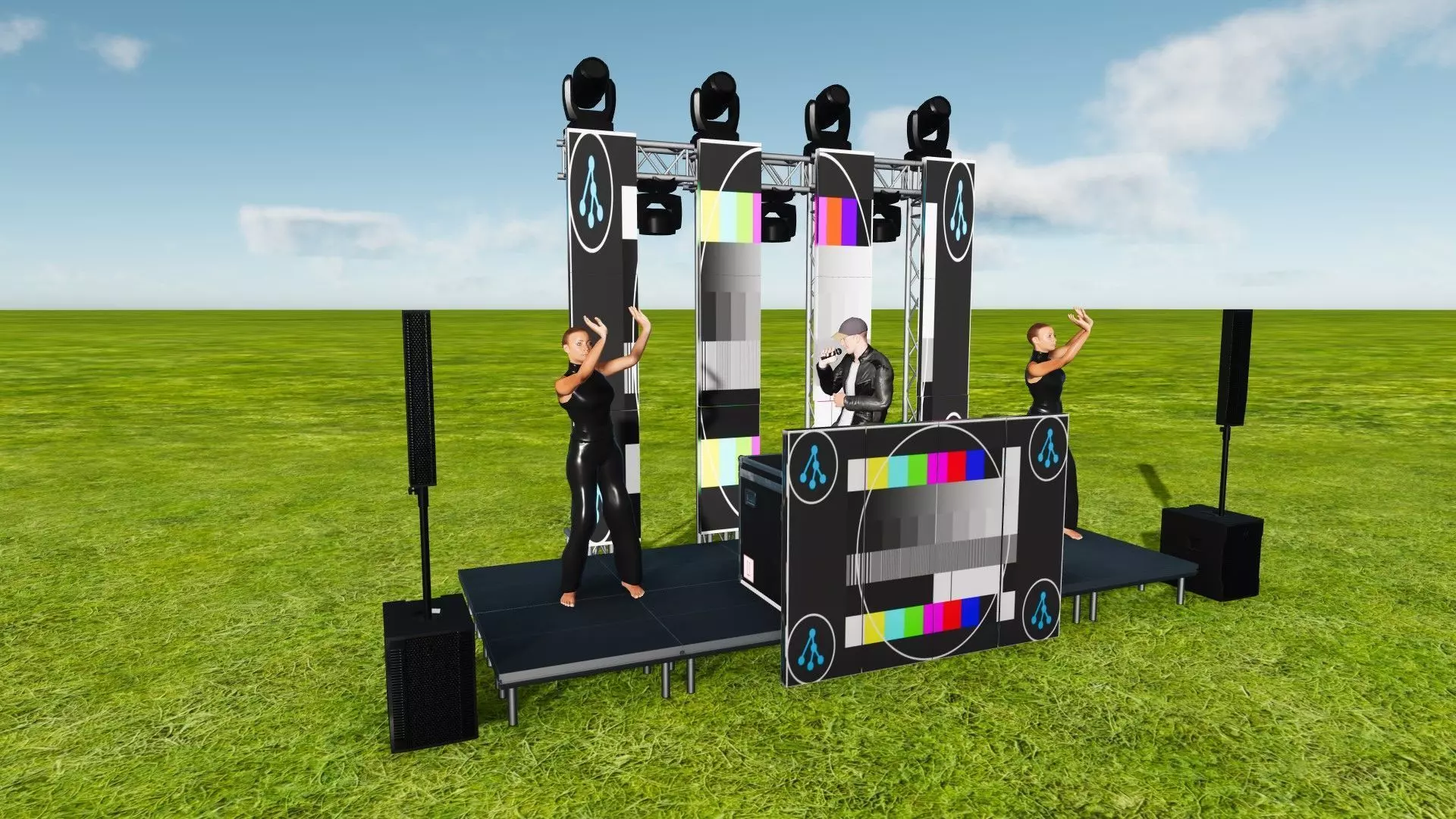 Montaje fiesta tipo 5 REPENCE R2 Low-poly 3D model