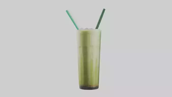 Iced matcha latte model