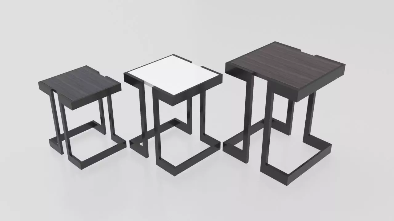 3D model Modern Coffee Table Set VR / AR / low-poly | CGTrader