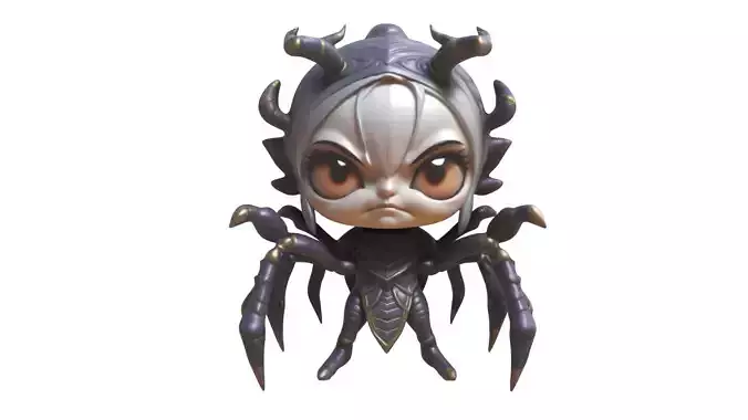 hybrid girl and spider 