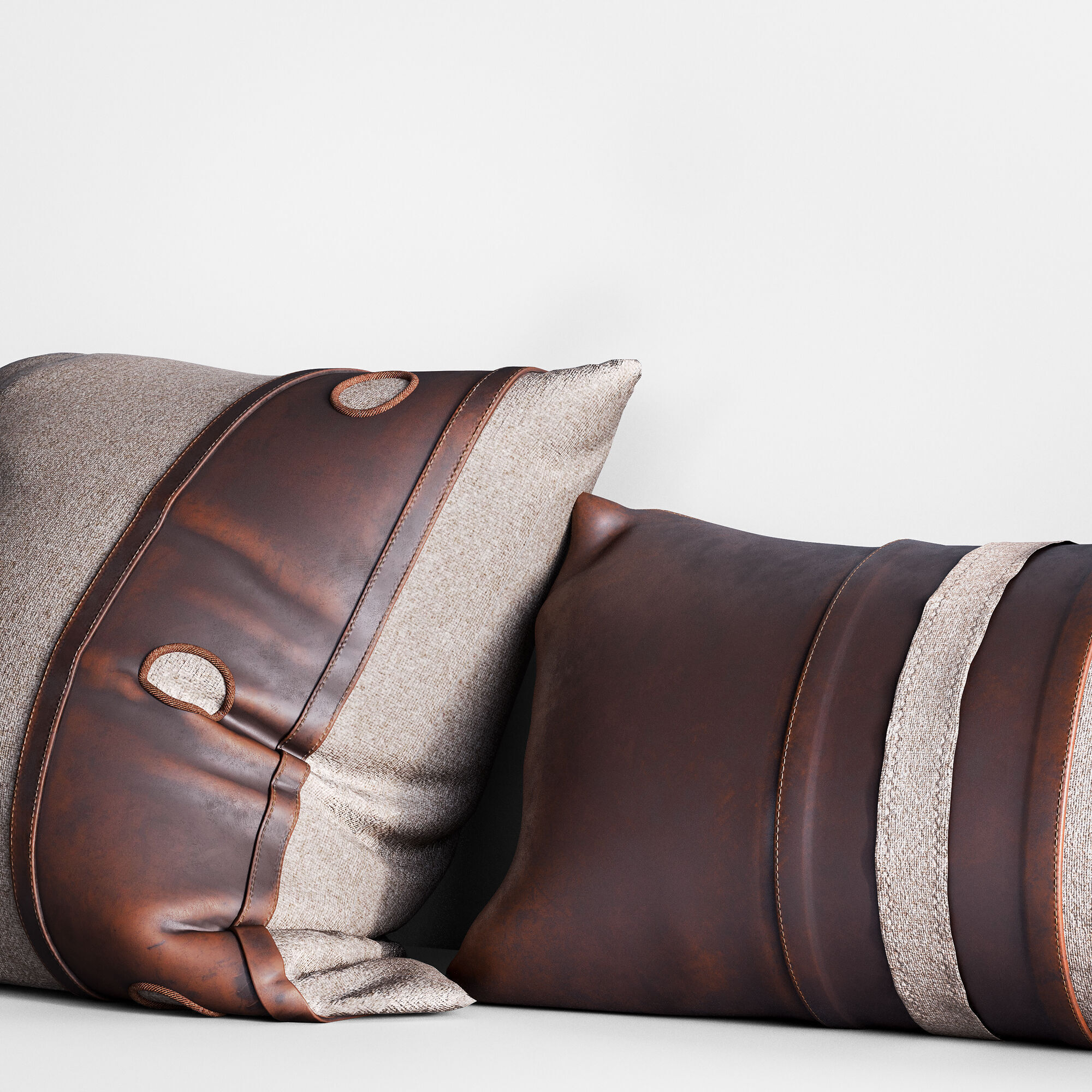 Set of decorative cushion 3D model_2